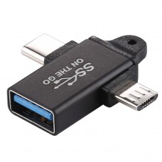 ADAPTER USB na TYPE C/MICRO USB 2u1